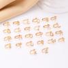 Advanced Temperament 26 English Letter Ear Clip Simple U No Ear Hole Earrings For Women