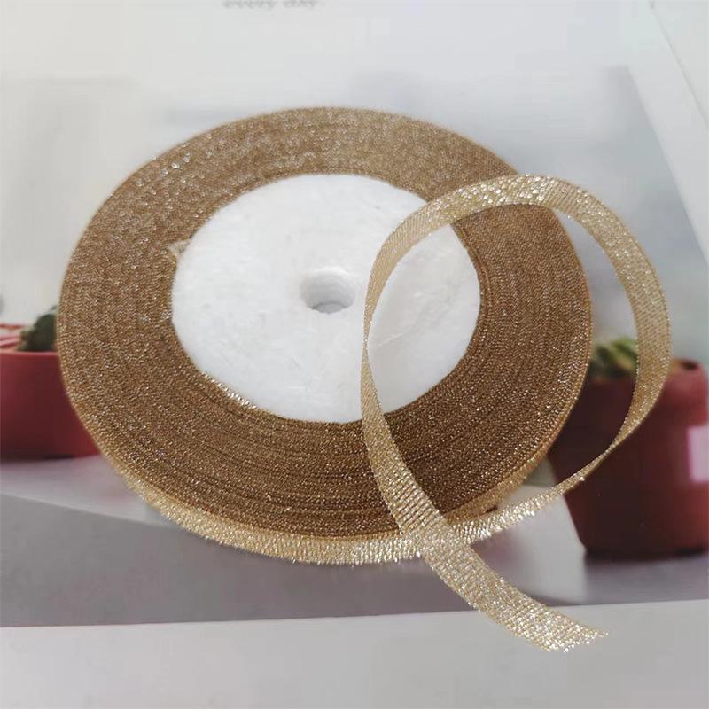 

Золотая и серебряная лента 22 м для упаковки подарков и украшения тортов, ширина 1 см