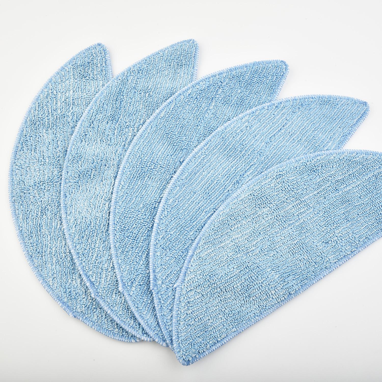 5 Pack Washable Mopping Pads For Ecovacs For Deebot U2 And U2 Pro Robot Vacuum Cleaner, Reusable Microfiber Cleaning Cloths