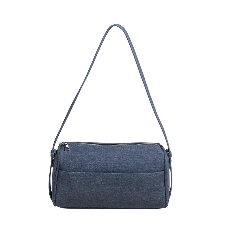 Tragbare Denim-Kissen-Tasche neue High-End-Unterarmtasche lässige Mode Schulter-Umhängetasche