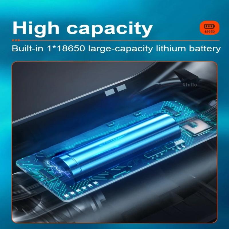 New LED Solar Searchlight Outdoor Long Range Flashlight Strong Light Torch Solar+Type C Rechargeable Flashlight Camping Lighting