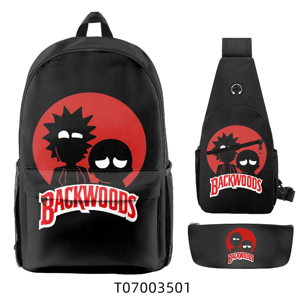 Popular Backwoods Cigar 3D Backpack Campus Student Backpack Travel Bag