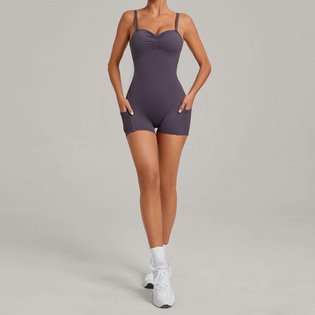 Women's Multi-Wear Yoga and Running Jumpsuit with Side Pockets