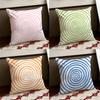 Hypnotic Stripe Psychedelic Cushion Cover Reversible Soft Durable Pillow Cover Home  Car MultiScene Use for Daily Comfort