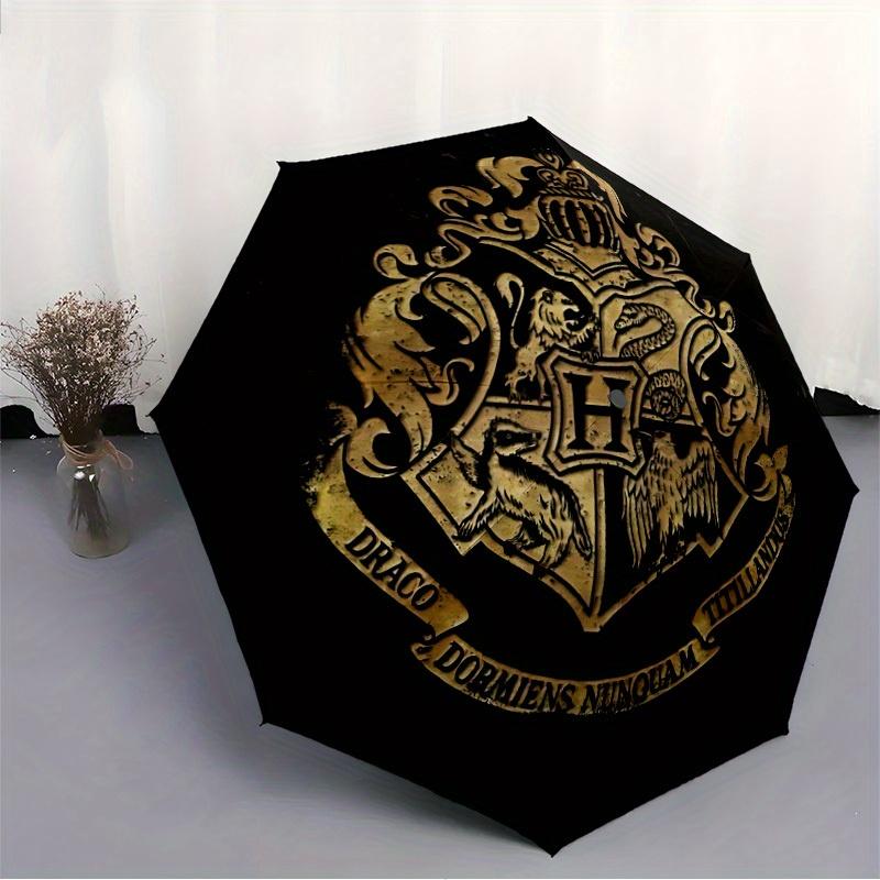 1pc Hogwarts Crest Auto Cute Umbrella 8-Bone Design Compact Gear for Outdoor Travel, Perfect Gift for Friends or Family y250829134