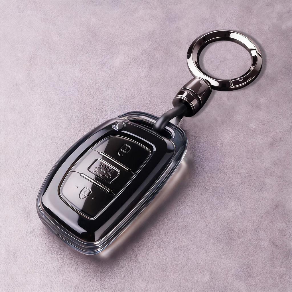 For Hyundai Tucson Kona I40 Veloster Solaris I10 Elentra I20 Accent Ionic Venue HB20 Key Caps Cover Car Key Organizer Keychain