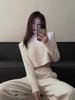 Women's Spring/Autumn High-End Fashion Set: Casual Sweatshirt & Wide-Leg Pants Two-Piece
