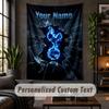 Tapeçaria de Parede Personalizada, Texto Personalizado do Tottenham Hotspur FC, Arte de Parede em Tecido Macio Para Decoração de Interiores