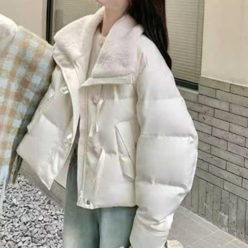 New Design Sense Age-reducing Large Lapel Down Jacket Women's Short Jacket Versatile Bread Jacket Women's First-hand Supply