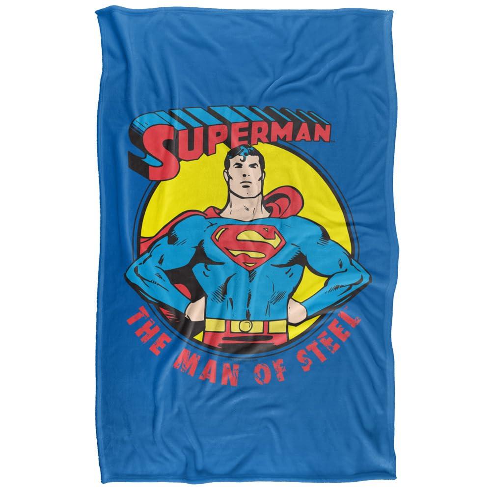 Superman Man Of Steel Soft Touch Blanket