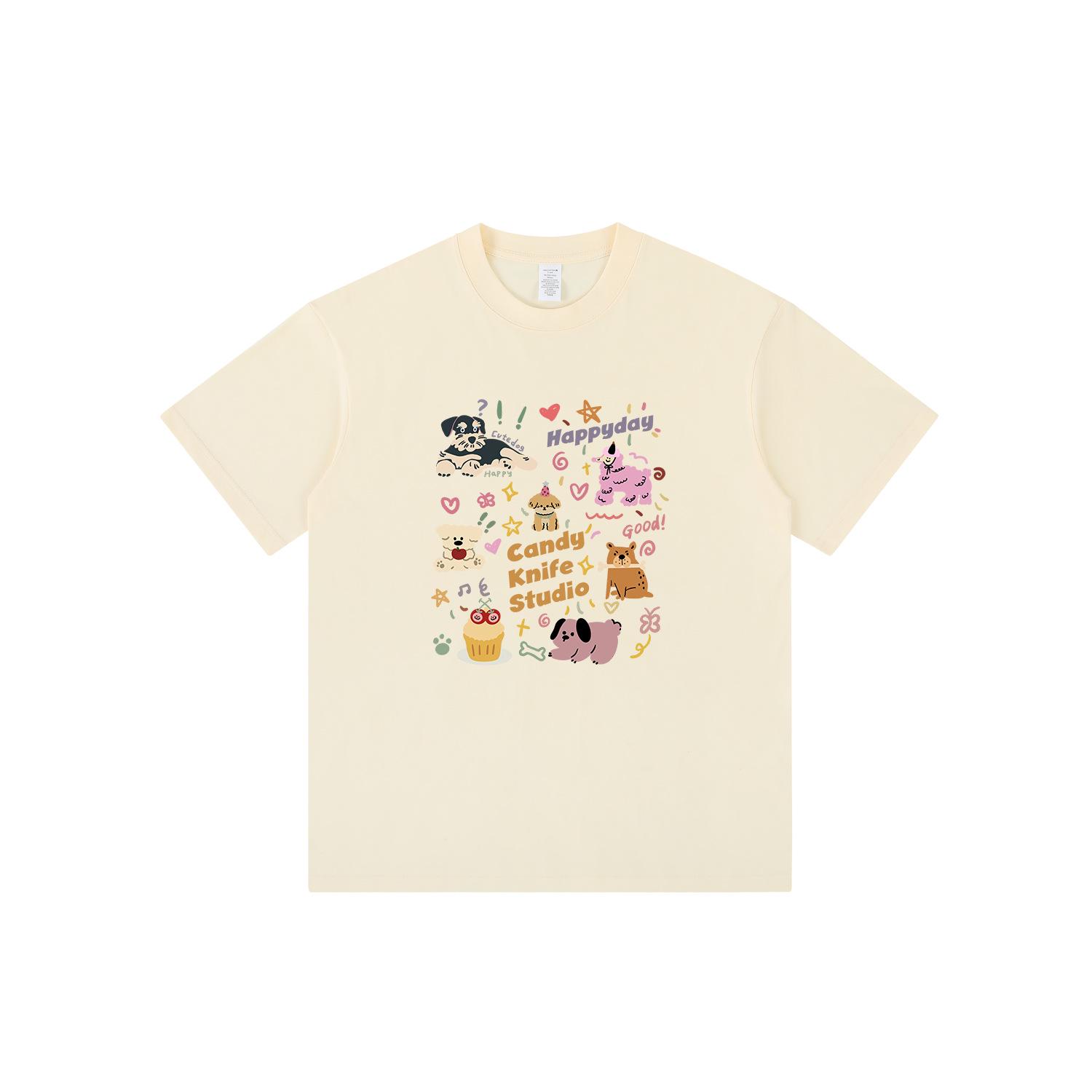 

Trendy High-End Slimming Couple T-Shirt - Short Sleeve, Age-Reducing Design 2XL білий