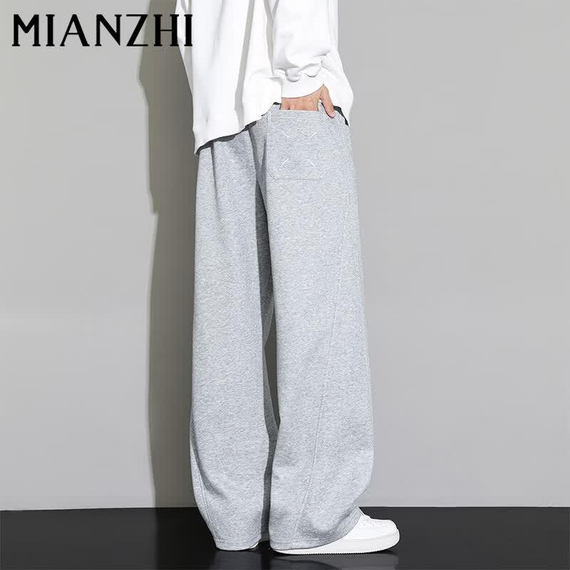 Men s Cotton Blend American Style Wide-Leg Sweatpants XL