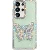 Flash Diamond IMD Butterfly Holder Mobile Phone Case for Samsung S25ULTRA Niche A56/A55 Girl Style A17