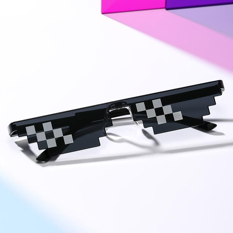

Солнцезащитные очки Coded Pixel Party Glasses Мужские женские мозаичные очки чёрный