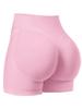 Dfyne Damen High-Waist Nahtlose Yoga-Shorts - Hüfthebend, Enganliegende Fitnessbekleidung