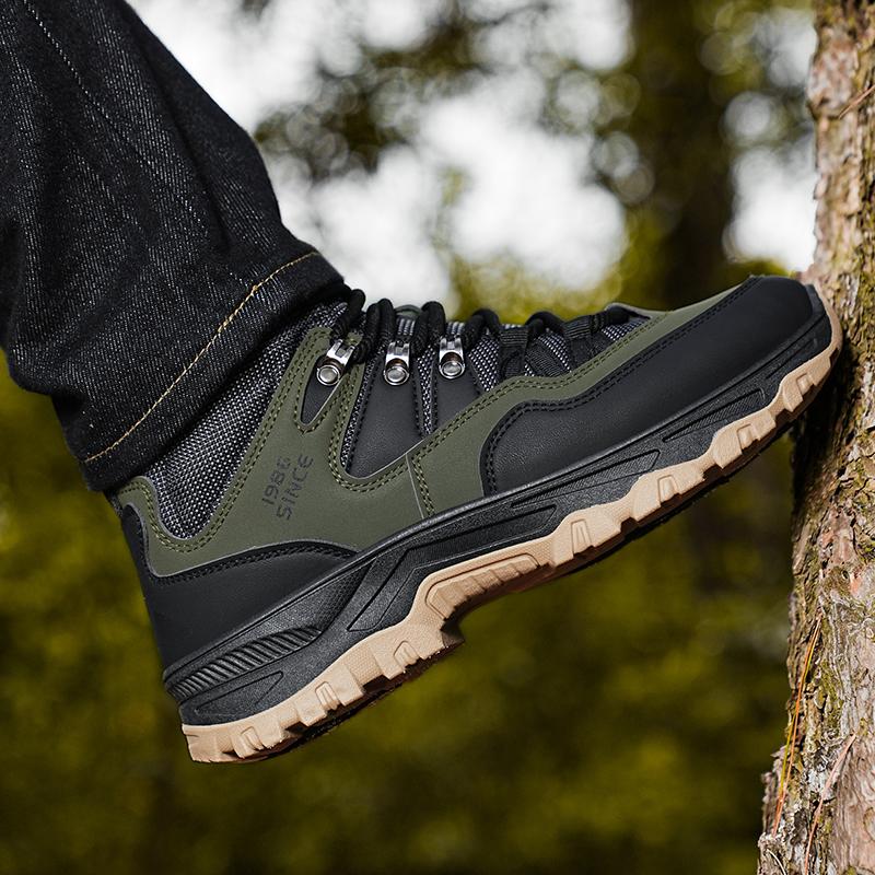 Wanderschuhe Herbst und Winter Herren Freizeitsportschuhe Mode rutschfest weich besohlt Komfort Arbeitsstiefel Jugend Outdoorstiefel