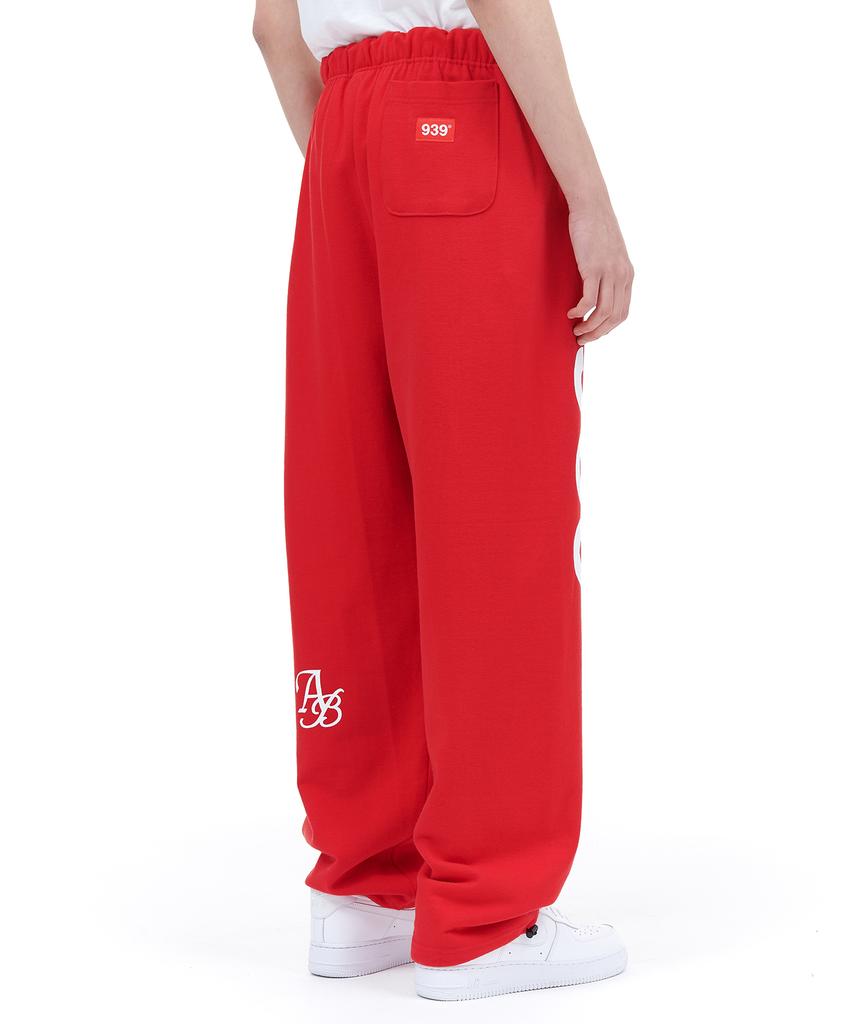 Akaibeuboldeu 939 Logo Sweat Pants (Deep Red)