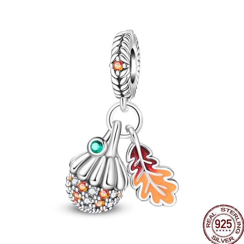 Original Copper Halloween Charms Pumpkin Doctor Skeleton Bead Pendant Fit 3Mm Bracelet Diy Jewelry Gift For Women