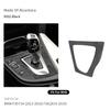 For BMW F30 F34 F36 Gear Shift Control Panel Trim Frame Decorative Sticker Made of Alcantara Car Interior Tuning Accessories blvc18