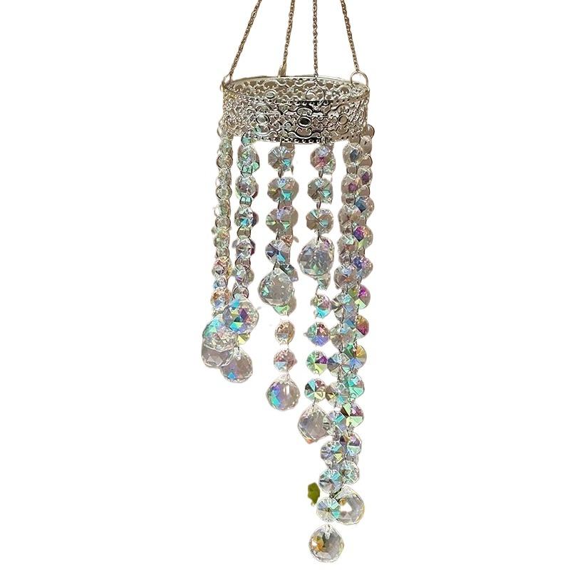 Modern Wind Chimes Aesthetic Crystal Wind Chime Minimalist Interior Sun Catchers Luxury Decorative Pendant Home Decorations