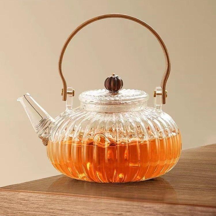 Glass Handle Teapot, Electric Ceramic Stove, Heating and Boiling Teapot Set Heat Resistant Household Health Kettle