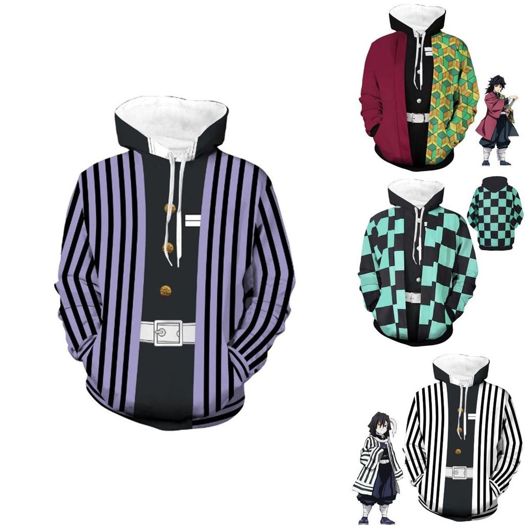 Slayer Kimetsu No Yaiba 3d Hoodie Sweatshirt With Comfortable Soft Material**