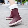 New Korean Version of Fashion Personality Internet Celebrity Contrasting Rain Shoes Men and Women Summer Outdoor Waterproof Parent-child Rain Boots