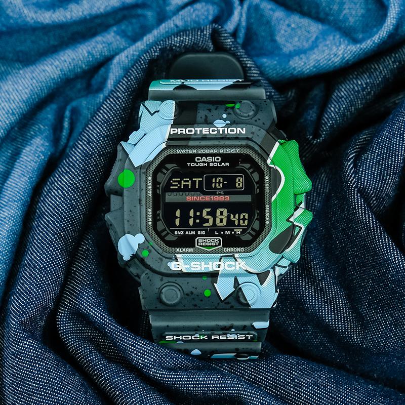 Casio G-Shock 40th Anniversary Limited Solar Shock Resistant Quartz Watch Resin Strap Men watches Black GX-56SS-1PR
