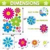 Fancy Land Daisy Stickers 180Pcs Flower Car Decals Vinyl Daisy Sticker Self Adhesive Car Labels For Truck Bumper Mirror Window Clings Decoration 12