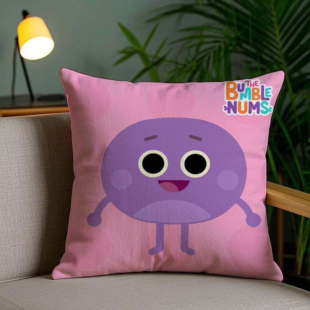 

THE Bumble Nums Humble Pillow Case Sofa Short Plush Double-sided HD Printing Room Home Office Gift Cushion Cover 40cmx40cm