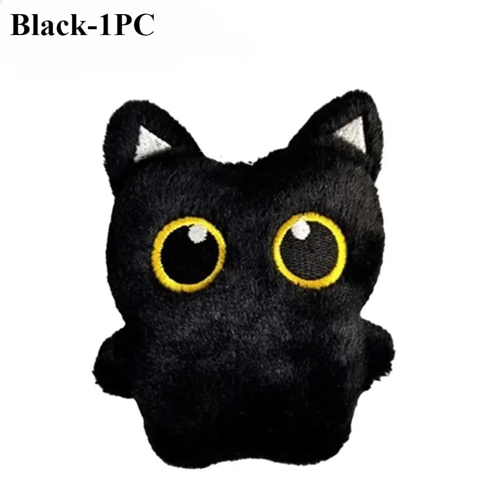 1-20PC Cute Black Cat Plush Toy Doll Small Pendant Cuddly Pillow Cushion Ins Black Cat Plush Toy Doll for Boy Girl Brithday Gift