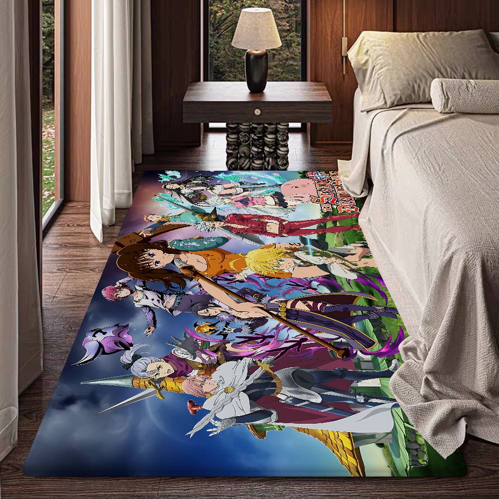 THE Seven Deadly Sins Anime Floor Mat INS Style Soft Bedroom Floor House Laundry Room Mat Anti-skid Bedside Area Rugs
