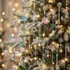 For Acrylic For Christmas Ornaments 21PCS for Tree Decoration Festive Hanging Ornament Set Transparent Pink Blue