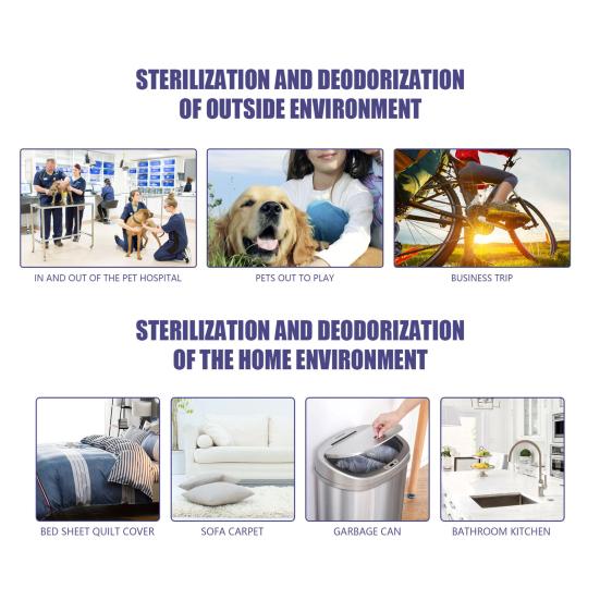 60ML Pet Deodorant Spray Efficient Long Lasting Effect Quick Remove Pet Odor