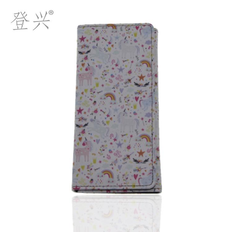 

Новый кошелек-портмоне из ПУ с принтом единорога со скидкой 20%, студенческий женский кошелек