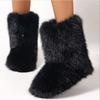 Fashion New Wool and Cotton Snow Boots Thickened Plus Size Wool Shoes