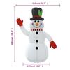 VidaXL Inflatable Snowman with LED 300 Cm, Inflatable Figure, Christmas Party Decoration, Inflatable Decoration, 345369