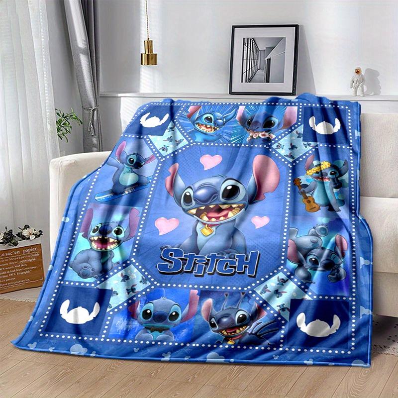 1pc. Stitch Cartoon Blanket, Home Decor Gift for All Seasons, Soft and Cozy Throw Blanke, Living Room, Travel, Camping, Car Blankets, Beach,