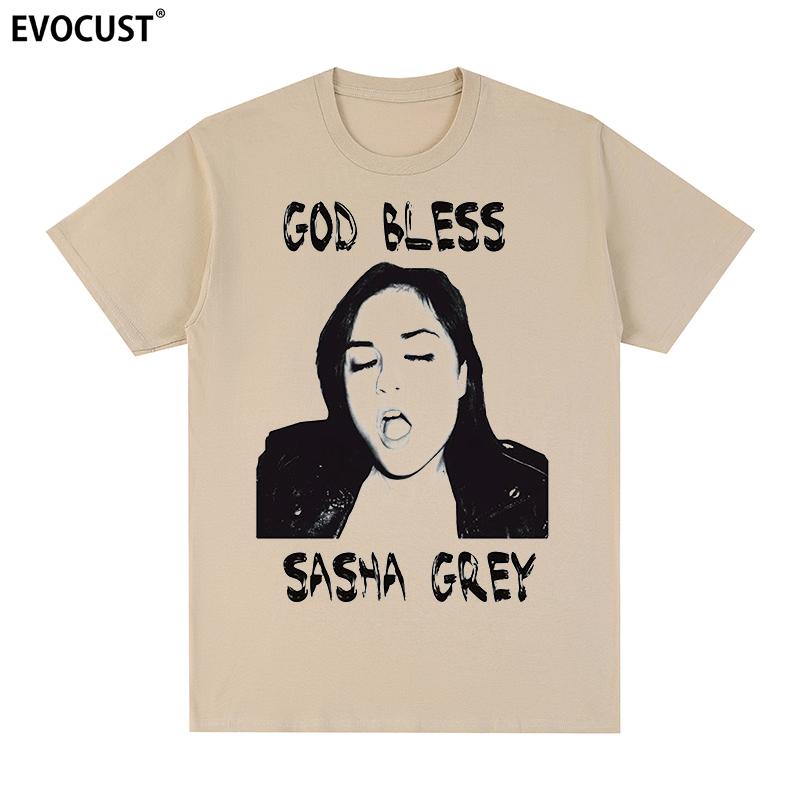 

Sasha Grey God Bless футболка Ретро Графіка Каваї Бавовна Чоловіча футболка Нова ТІШКА ФУТБОЛКА Жіночі топи M