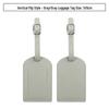 Customizable PU Leather Luggage Tag with Anti-Lost Feature and Airplane Design