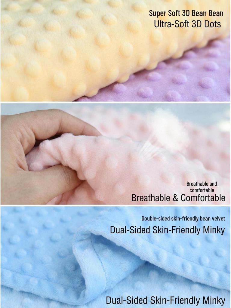 Dou Dou Class A Baby Crib Blanket – Soft Coral Fleece Quilt for Spring & Autumn