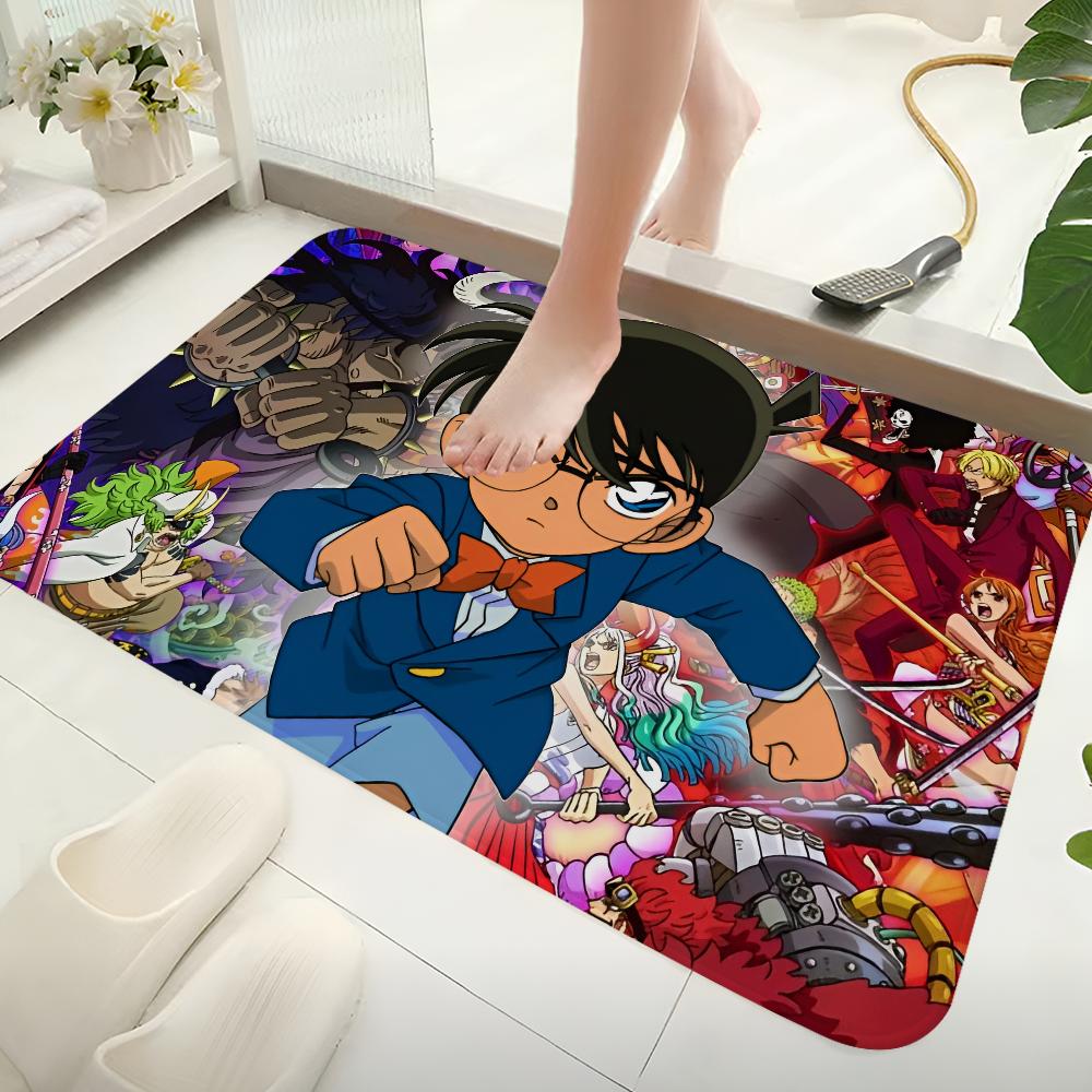 Detective Conan Anime Floor Mat Non-Slip Laundry Room Mat Laundry Decor Balcony Child Living Room Bedside Mats