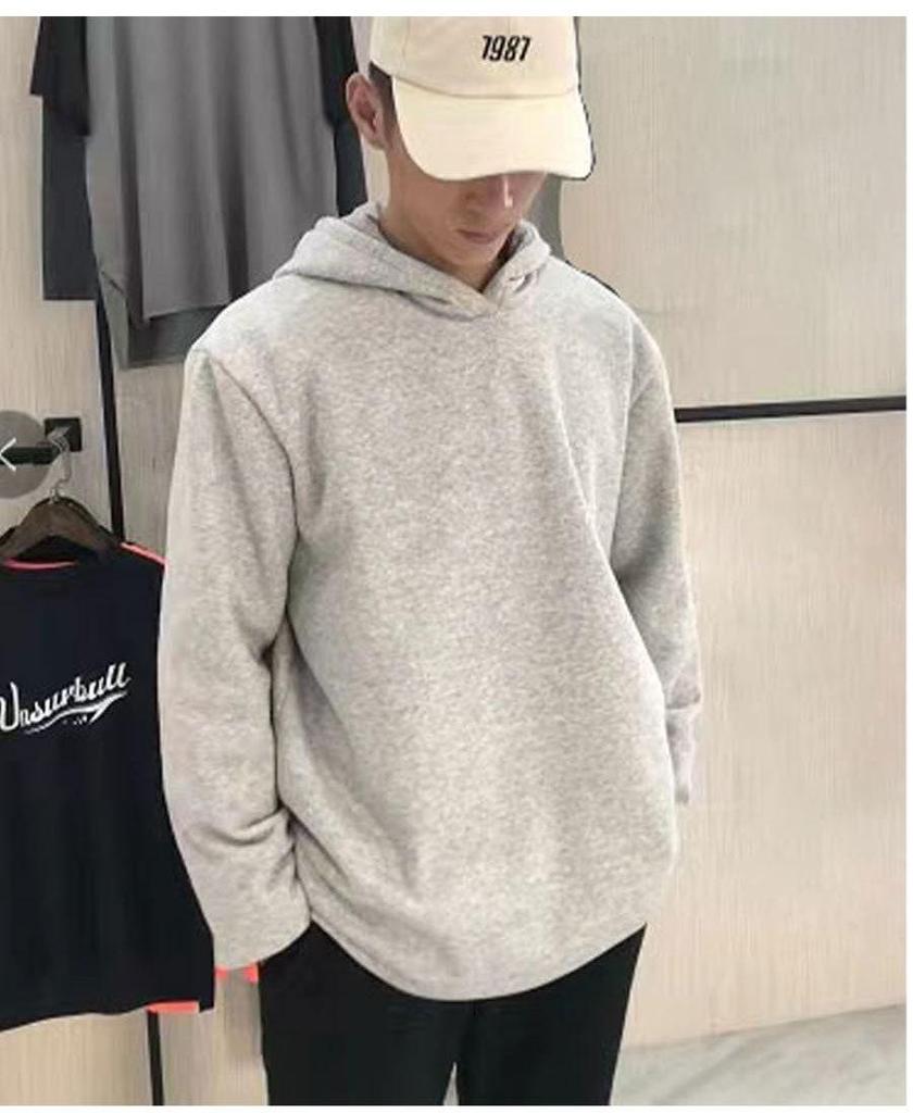 Men's Quick-Dry Winter Sports Hoodie - Long Sleeve, Loose Fit for Running, Training, and Basketball