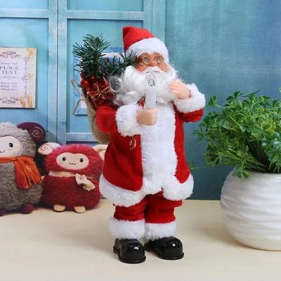 Dur vianočné ozdoby pre domácnosť Tanec Spievajúci Santa Claus Elektrické vianočné hračky Vianočná ozdoba Dekorácia na párty