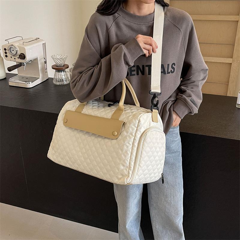 Short-distance Business Trip Large Capacity Shoe Storage Bag Hand Luggage Bag Dry Wet Separation Sports Gym Bag Contrasting Color Travel Bag