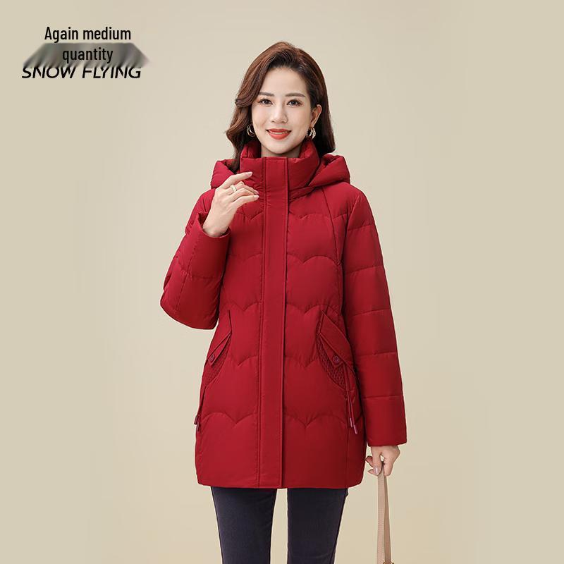 SNOWFLYING Men s Loose Fit Hooded Down Jacket 3XL