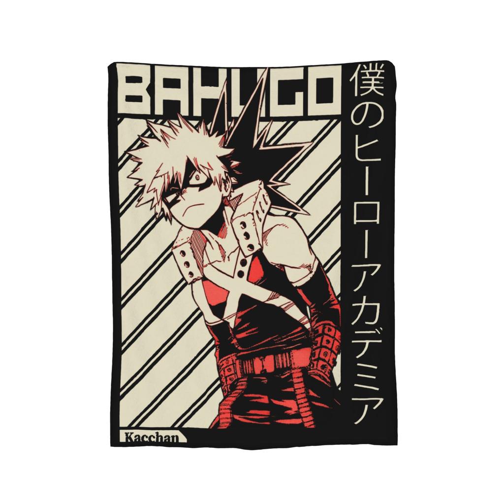 Izuku Midoriya My Hero Academia Blankets Fleece Autumn/Winter Anime  Thin Throw Blankets for Home Bedroom Quilt