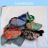 Stilvolle Nordost-Blumenmuster Chinesische Ethnische Trendige Umhängetasche Für Männer Und Frauen