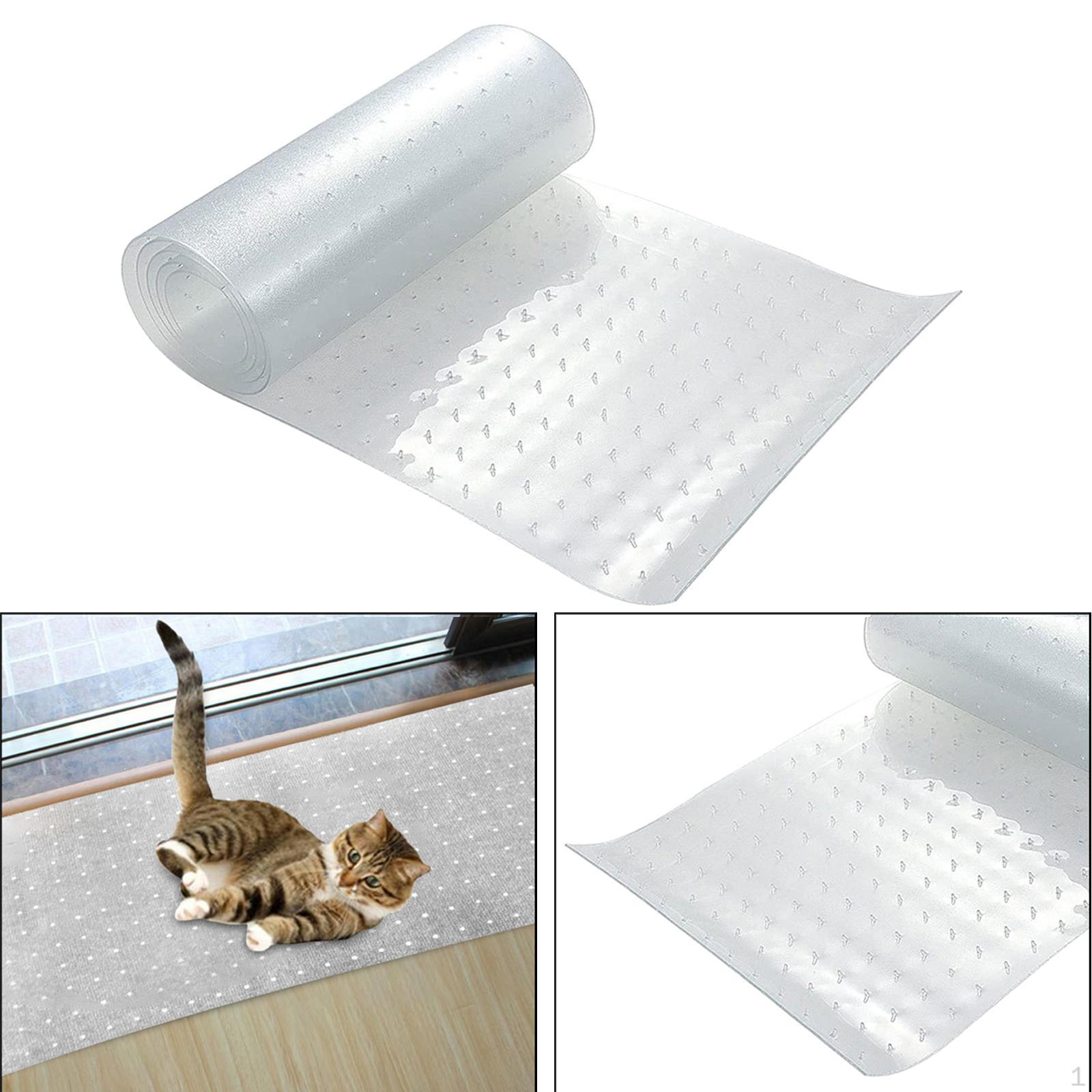 Cat Carpet Protector Scratch Guard Transparent Anti-Slip Heavy Duty 31cmx250cm