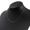 18K Gold Necklace with Venetian 45cm [Fairy Carret] Chain, (Heart-Shaped Adjuster, 0.7mm Width, Approx. 1.8g)